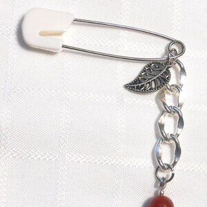 Handmade decorative safety pin no. 9